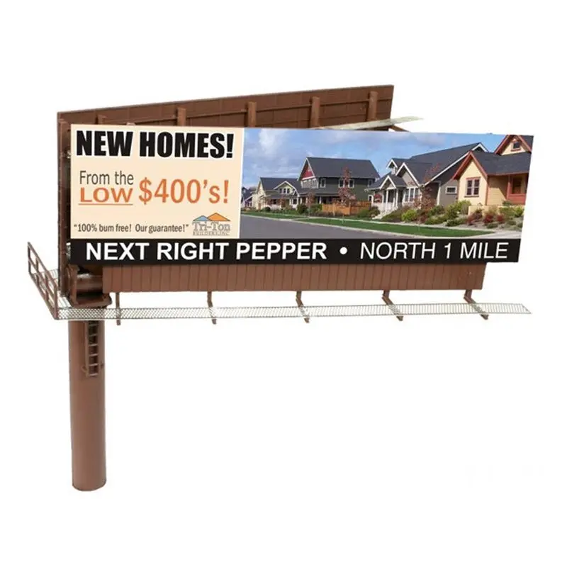Blma520 - Modern Dual Sided Billboard With Ads (N Scale) 1