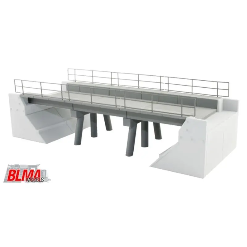 Blma591 - Modern Concrete Segmental Bridge Expansion Kit (Set B) (N Scale) 1