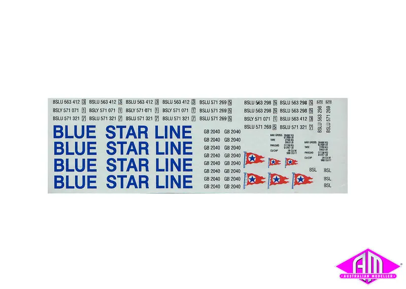 Blue Star Lines Decal Lcd-15 1