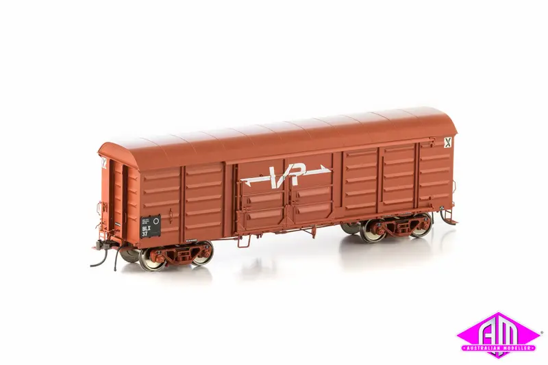 Blx Box Van, Vr Wagon Red With Medium Vr Logo, 4 Car Pack Vlv-25 1