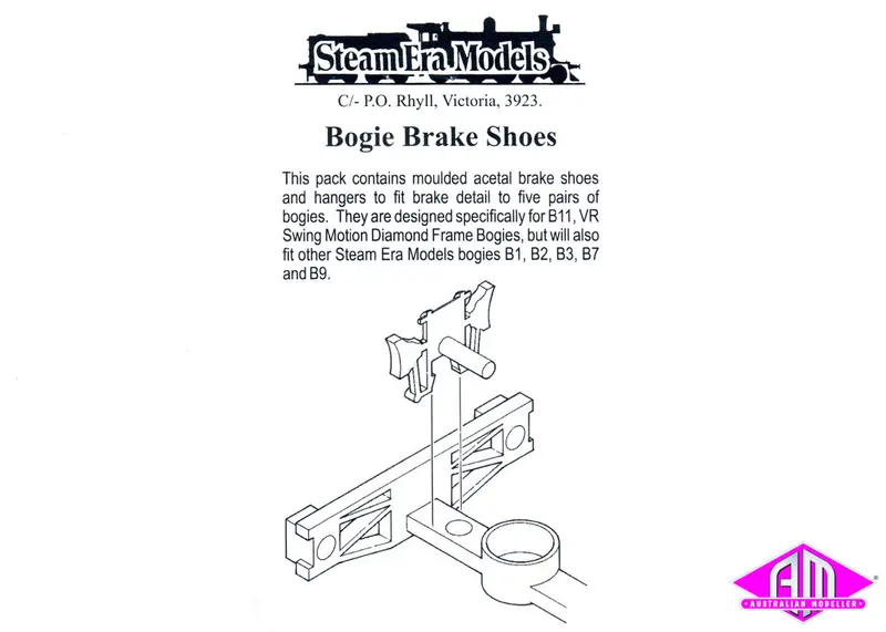Bogie Brake Shoes - For 10 Bogies 1