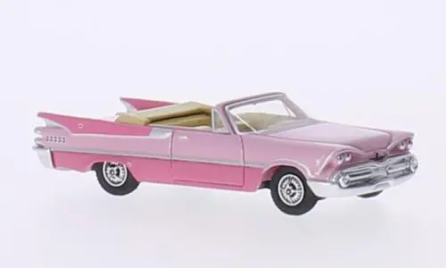 Bos87060 - 1959 Dodge Custom Royal Lancer Convertible - Pink/Dark Pink (Ho Scale) 1