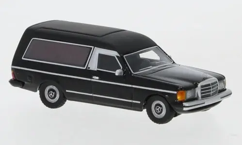 Bos87685 - Mercedes W123 Hearse - Black (Ho Scale) 1
