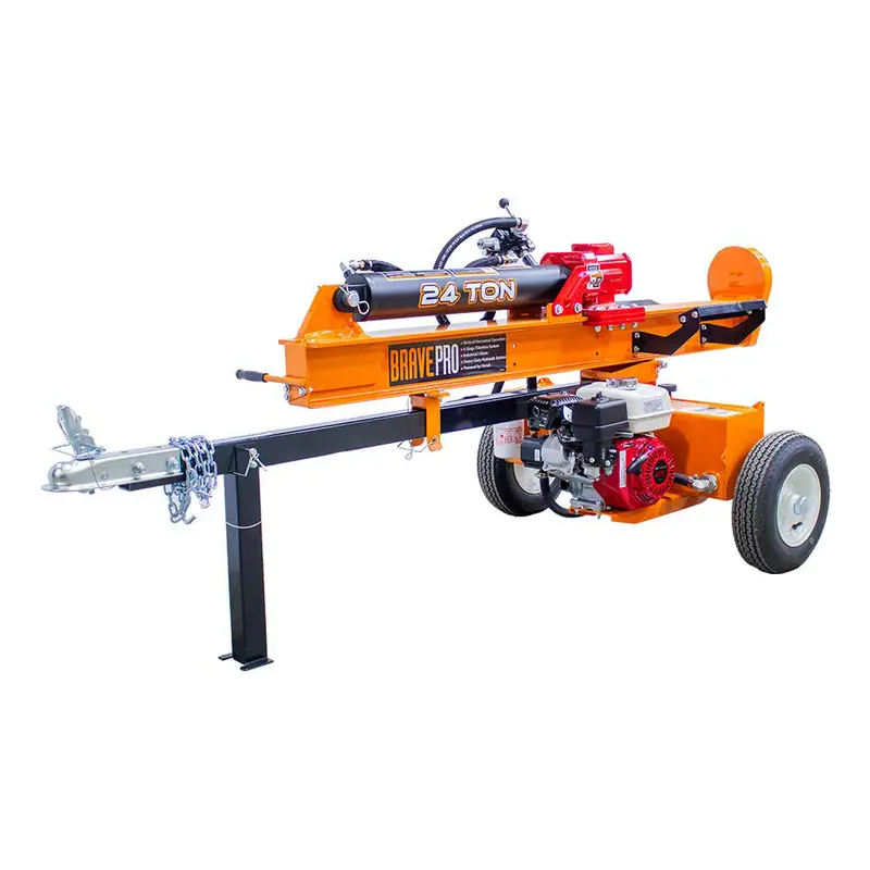 Brave Vh1724gx 24-Ton Log Splitter W/ Honda Gx160 Engine 1