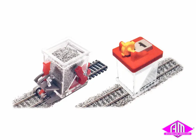 Bs-Ho-03 Advanced Ballast Spreader Car & Glue Applicator Ho Scale 1
