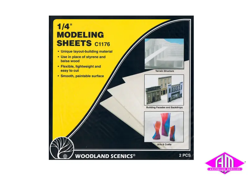 C1176 - Modelling Sheets 1/4" 2Pc 1