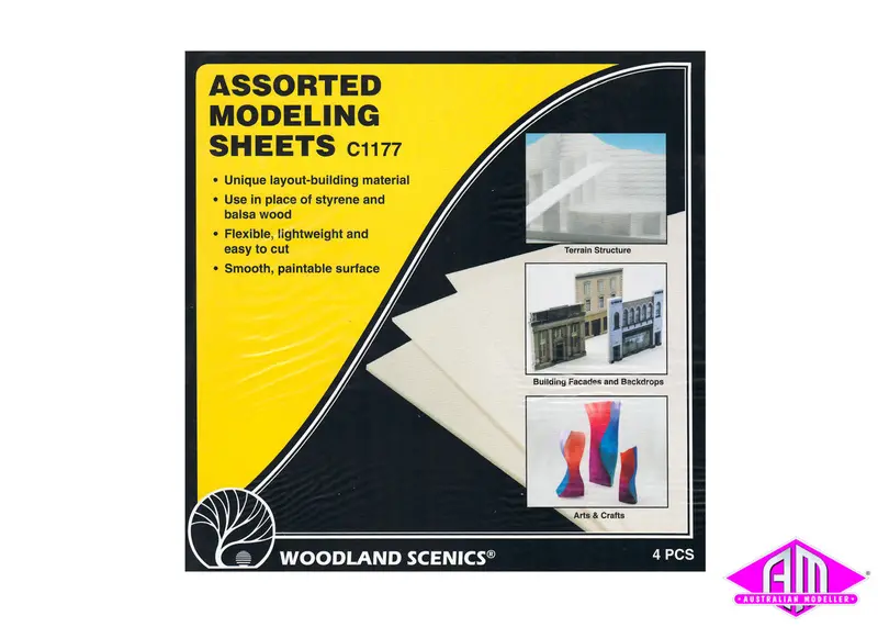 C1177 - Modelling Sheets Assorted 4Pc 1