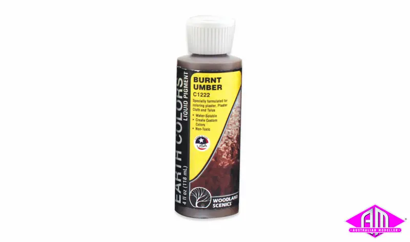 C1222 - Earth Colours Liquid Pigment - Burnt Umber 4Oz(118Ml) 1