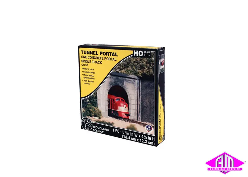 C1252 - Single Portal 1Pc - Concrete (Ho Scale) 1
