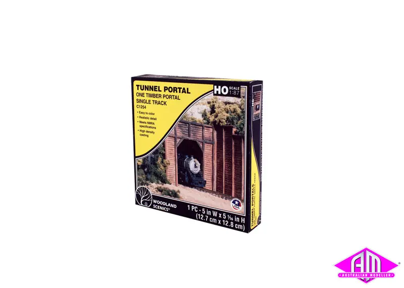 C1254 - Single Portal 1Pc - Timber (Ho Scale) 1