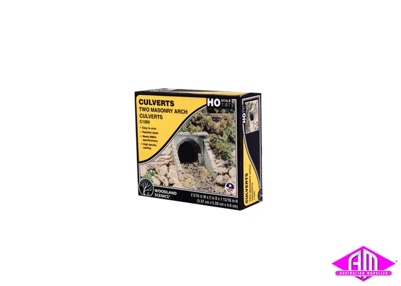 C1263 - Culverts - Masonry Arch 2Pc (Ho Scale) 1