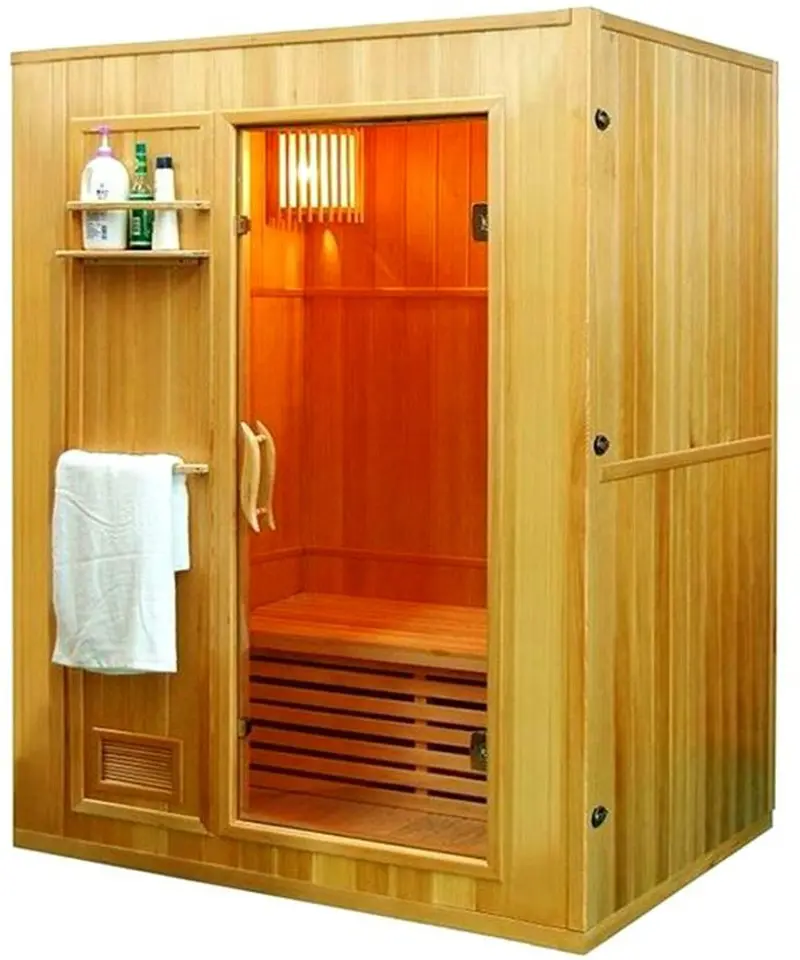 Canadian Hemlock Traditional Wet Or Dry Steam Sauna Spa 2-3 Persons - 6Kw 1