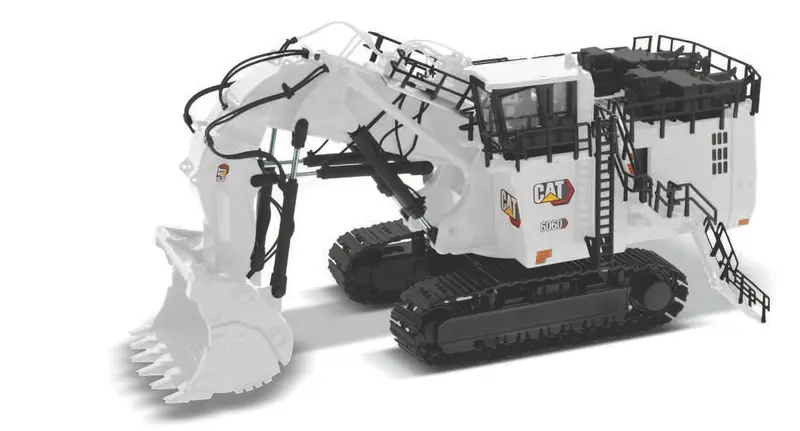 Cat 6060Fs Mining Shovel Coal Configuration - White (Ho Scale) 1