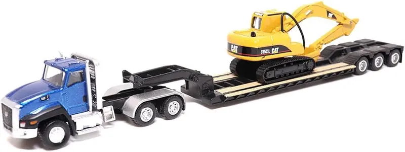 Cat Ct660 Day Cab Tractor With Lowboy Trailer And Cat 315C L Hydraulic Excavator (Ho Scale) 1