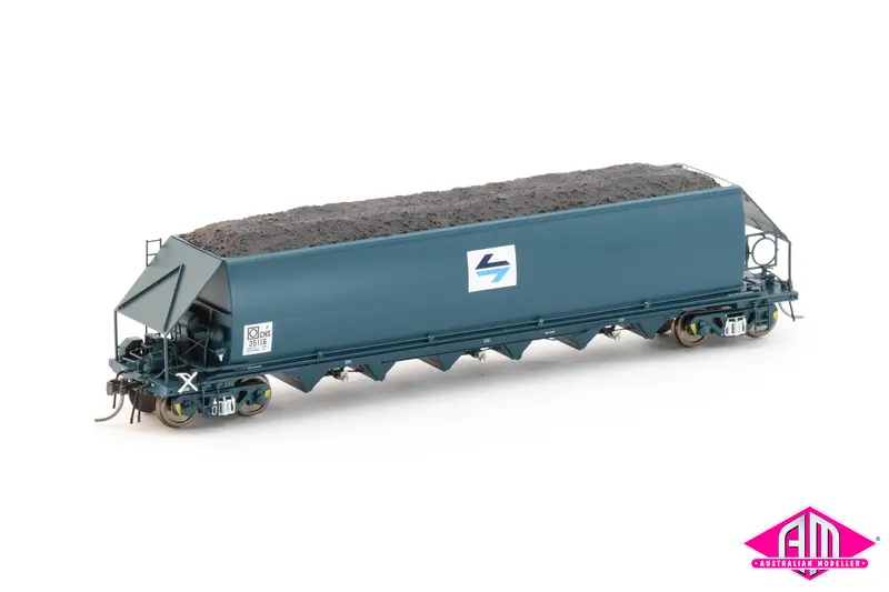 Chs Coal Hopper 1970S Chs Ptc Blue Pack4 (4 Pack) Ho Scale 1