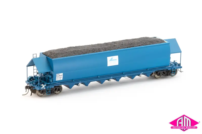 Chs Coal Hopper 1980S Nhvf Faded Ptc Blue Pack9 (4 Pack) Ho Scale 1