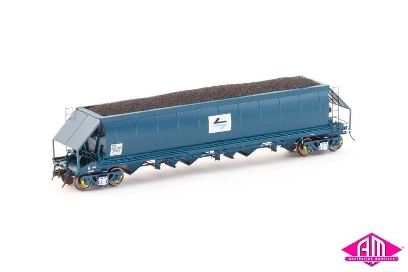 Chs Coal Hopper, Ptc Blue With Black/Blue L7 - 4 Car Pack (Nch-113) 1