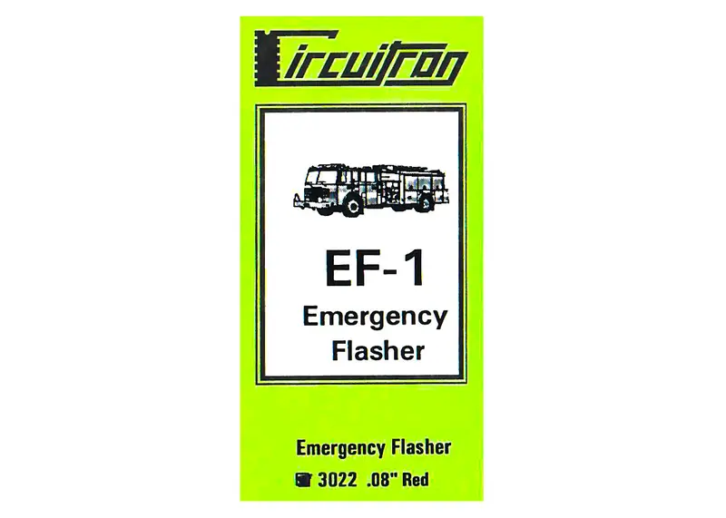 Circuitron - 800-3022 - Ef-1 - Emergency Lights Flasher - 2Mm Red Leds 1