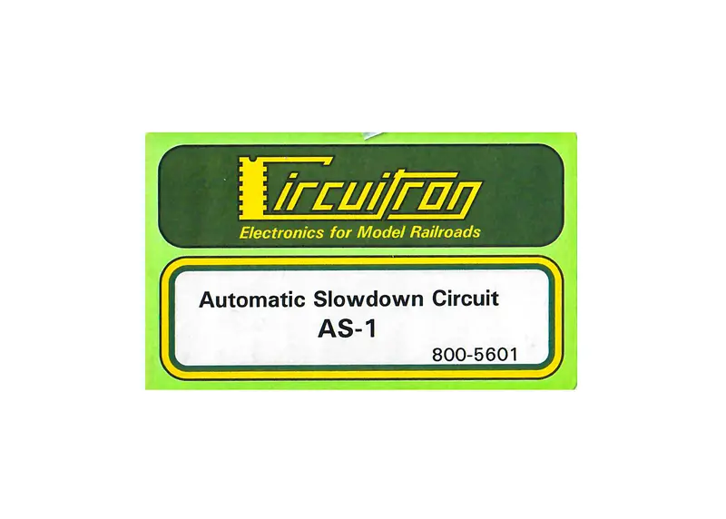 Circuitron - 800-5601 - As-1 - Auto Slow-Down Circuit 1