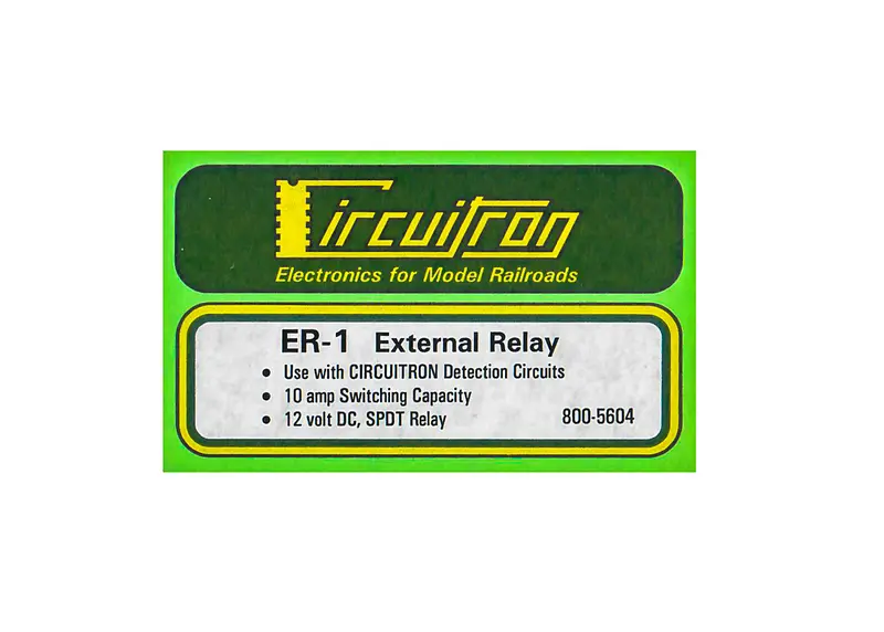 Circuitron - 800-5604 - Er-1 - External Relay Spdt 1