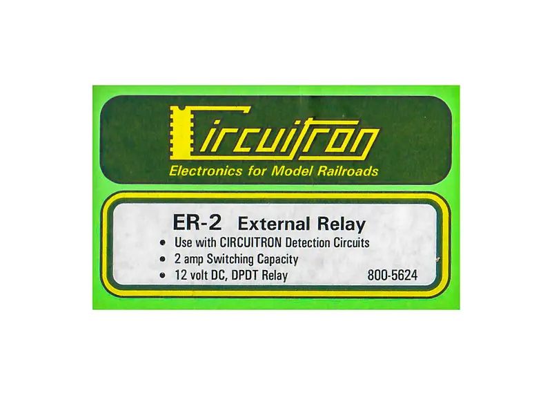 Circuitron - 800-5624 - Er-2 - External Relay Dpdt 1