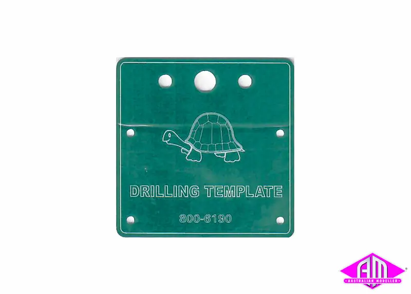 Circuitron - 800-6190 - Tortoise Drilling Template For Switch Machine 1