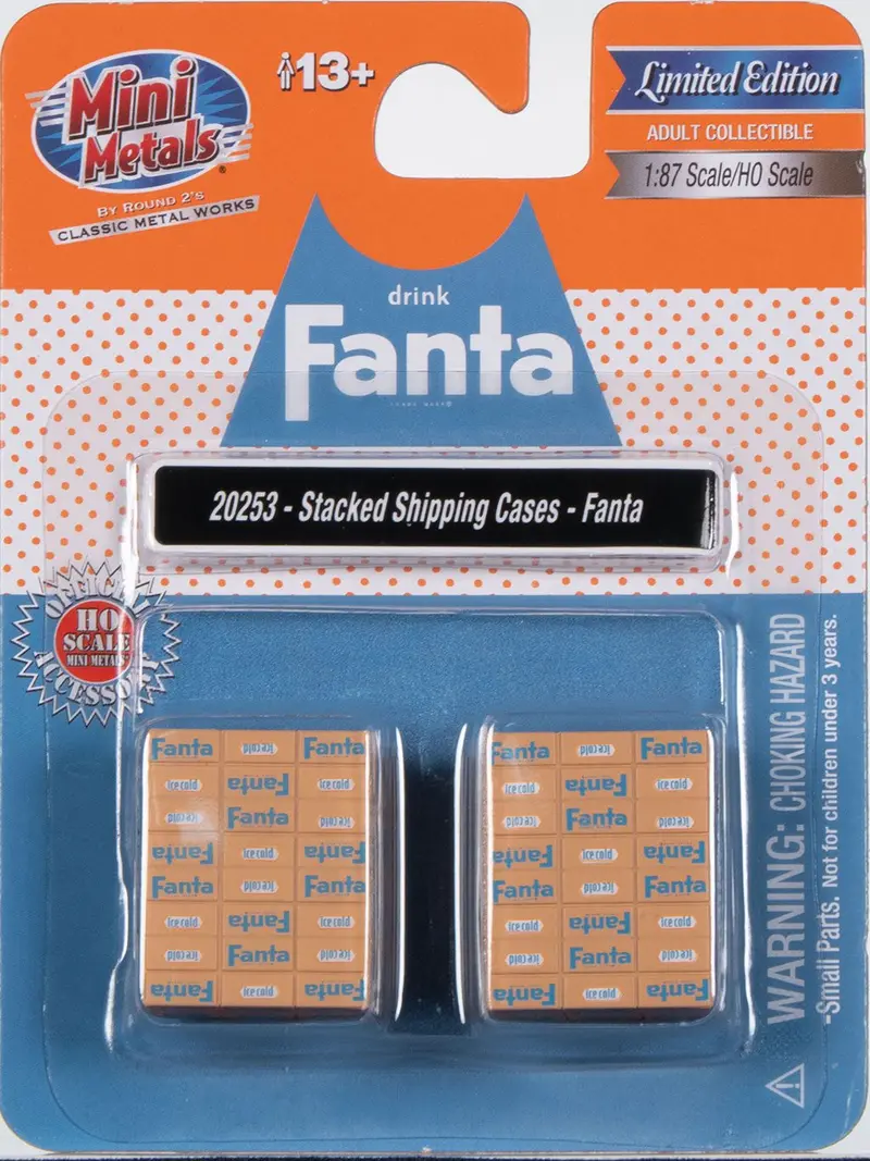 Classic Metal Works - Stacked Shipping Cases - Fanta (Ho Scale) 1
