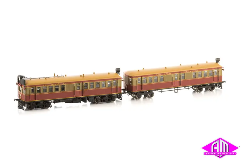 Cph/Cth Rail Motor And Trailer Set - Tongue And Groove - Tus & Rus - Cph12 Cth 53 - With Sound 1