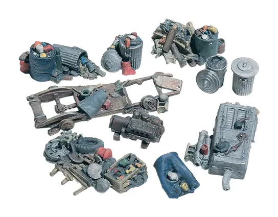 D205 - Assorted Junk Piles 10Pc (Ho Scale) 1