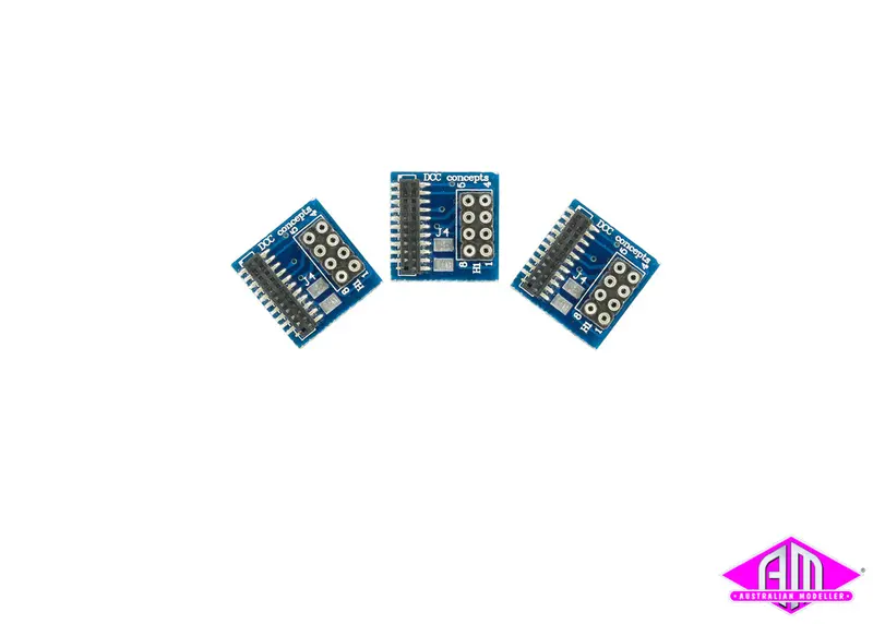 Dcc Concepts Dcc-218.6-3 - Decoder 21 To 8 Pin Adapter (3Pc) 1
