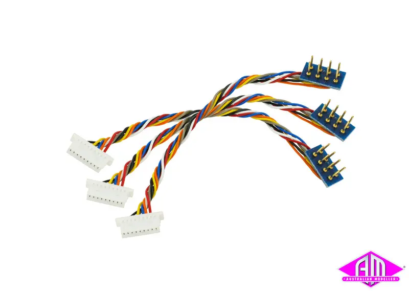 Dcc Concepts Dcc-8P9jst - Decoder Harness 8 Pin To 9 Pin Jst (3 Pack) 1