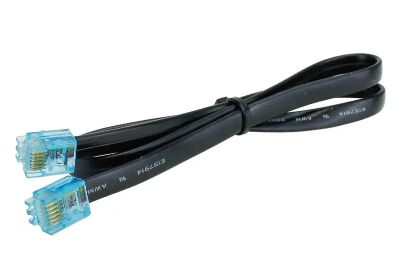 Dcc Concepts Dcd-Cac - 6-Wire Flat Cable W/Rj12 Connectors (500Mm) 1