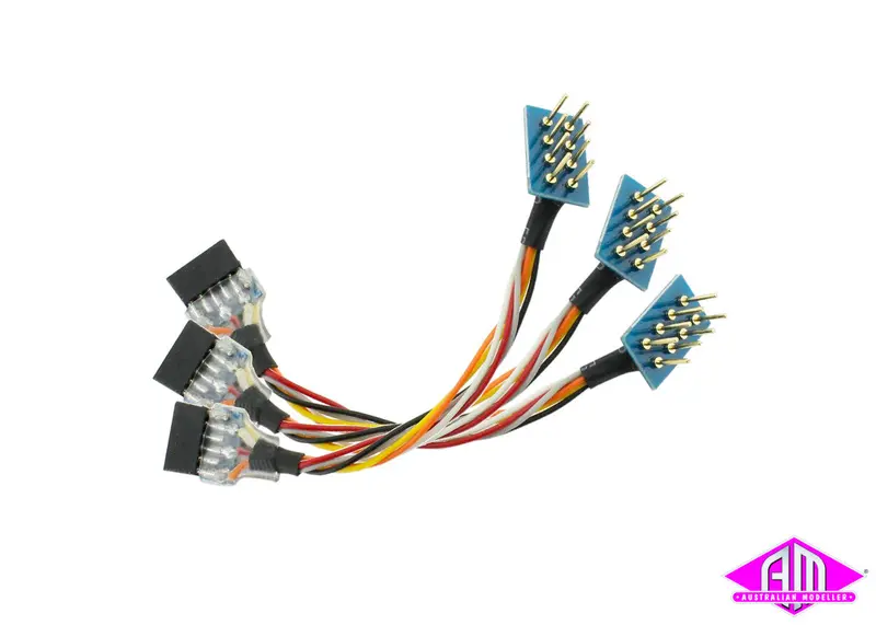 Dcc Concepts Dcd-Hz68.3 - Nem652 8 Pin Plug To 6 Pin Nem651 Socket Harness (3 Pack) 1