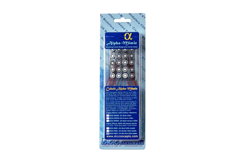Dcc Concepts Dcd-Mer - Alpha Mimic Add-On Leds & Leads - Red 1