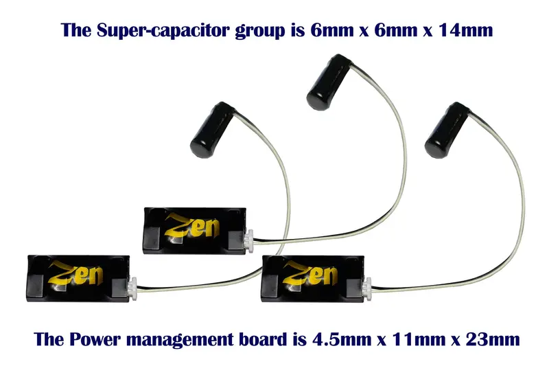 Dcc Concepts Dcd-Sa3-Sm.3 - Zen 3-Wire Small Stay Alive For Zen Black & Blue+ Decoders (3 Pack) 1