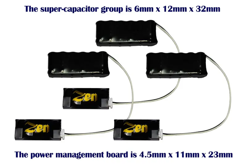 Dcc Concepts Dcd-Sa3-Ss.3 - Zen 3-Wire Super High-Power Stay Alive For Zen Black & Blue+ Decoders (3 Pack) 1