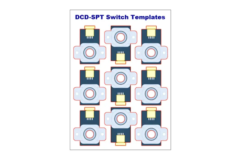 Dcc Concepts Dcd-Spt - Alpha Switch Templates (Pack Of 36) 1