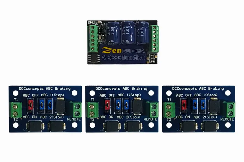 Dcc Concepts Dcd-Zbhp.6S - Zen Black Shuttle Pack – Includes Zen Black O & Large Scale “Buddha” Decoder + 3 Abc Modules 1