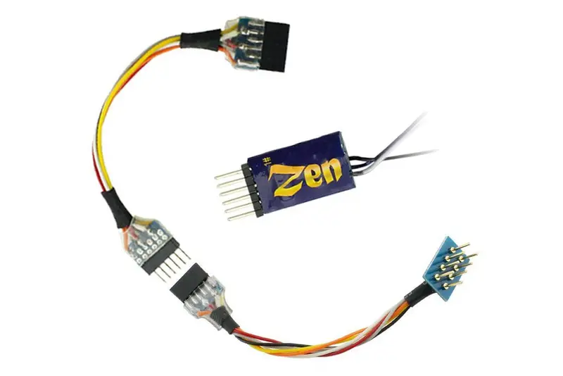 Dcc Concepts Dcd-Zn68.2 - Zen Blue+ Decoder: Nem651 6-Pin Direct & Harness, 2 Function 1