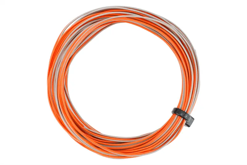 Dcc Concepts Dcw-32Ogt - Twin Decoder Wire - Stranded - Orange/Grey - 6M 1