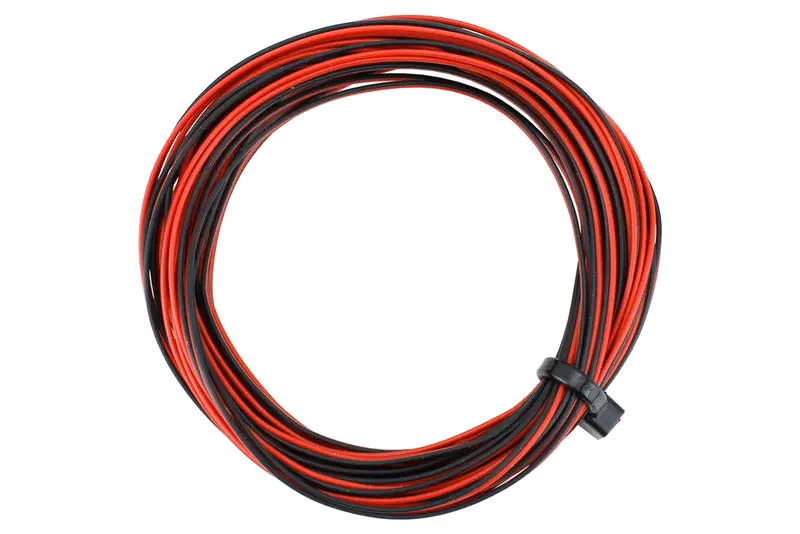 Dcc Concepts Dcw-32Rbt - Twin Decoder Wire - Stranded - Red/Black - 6M 1