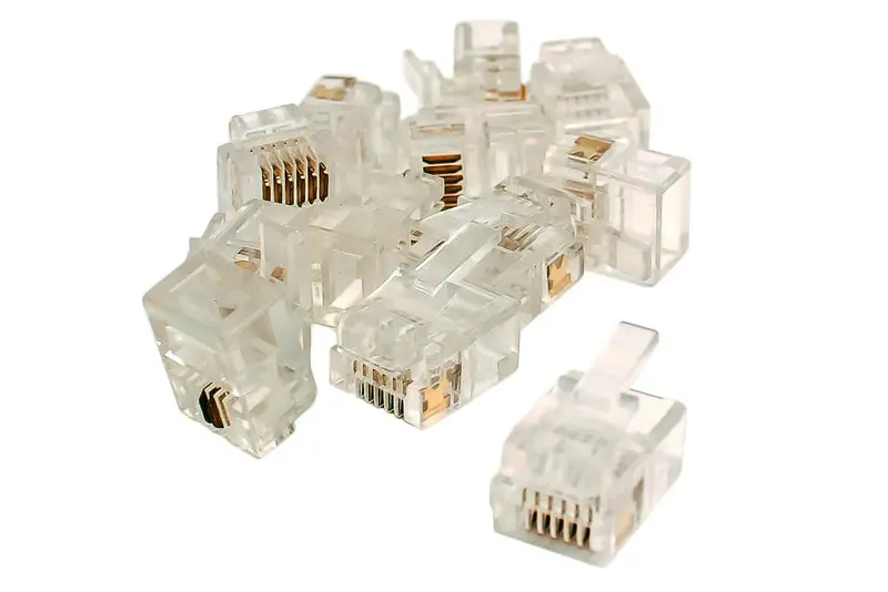 Dcc Concepts Dcw-6P6c-12 - 6P6c Connectors (For Dcc Data Bus) (12 Pack) 1