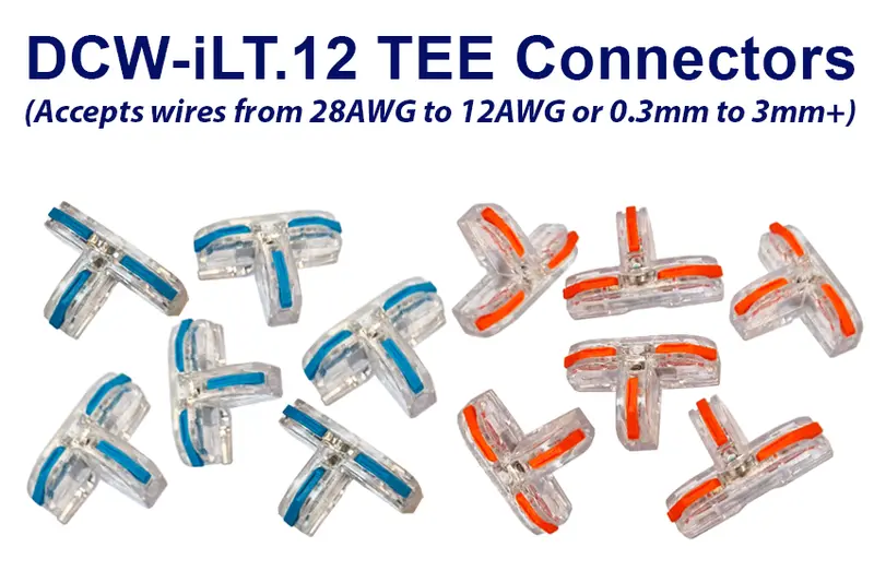 Dcc Concepts Dcw-Ilt.12 Dcc Concepts Solderless I-Link Tee Connectors (12 Pack) 1