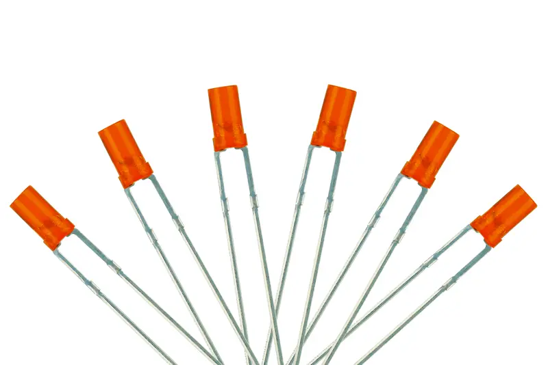 Dcc Concepts Led-Amf3 - Flat Front Type (W/Resistors) Signal Amber - 6X 3Mm 1