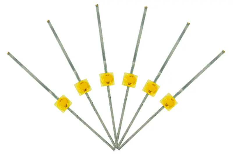 Dcc Concepts Led-Pwm - Mini Butterfly Type - 1.6Mm (W/Resistors) - Prototype White (6 Pack) 1