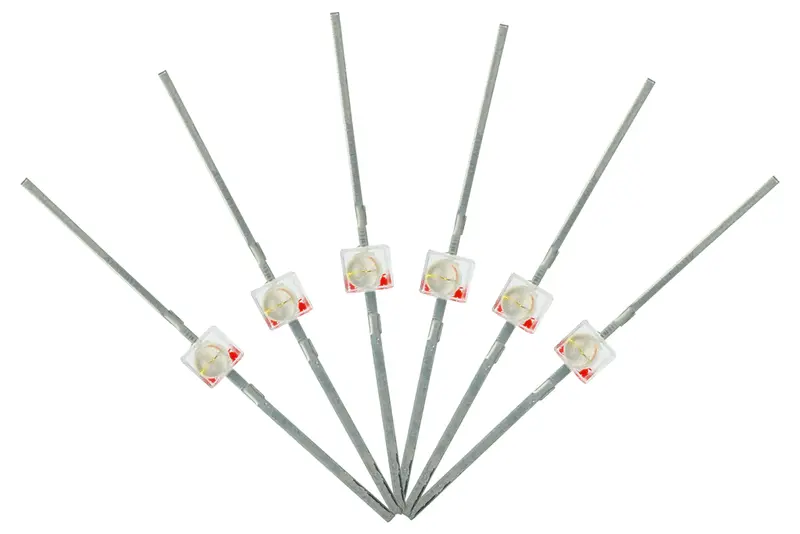 Dcc Concepts Led-Rdm - Mini Butterfly Type - 1.6Mm (W/Resistors) - Red (6 Pack) 1