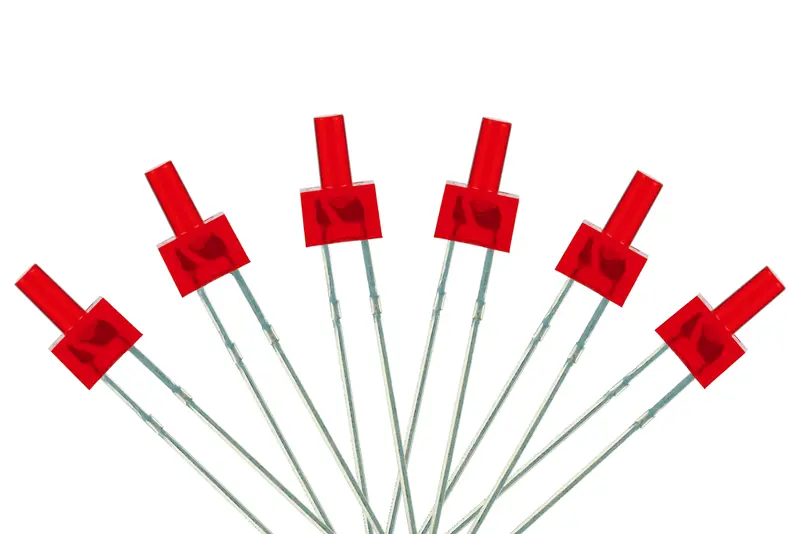 Dcc Concepts Led-Rdt - Tower Type - 2Mm (W/Resistors) - Red (6 Pack) 1