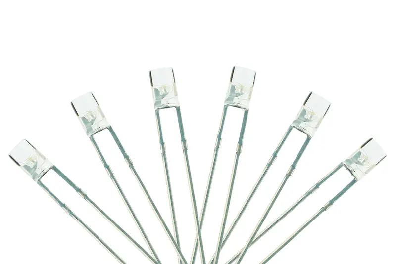 Dcc Concepts Led-Swf3 - Flat Front Type - 3Mm (W/Resistors) - Daylight White (6 Pack) 1