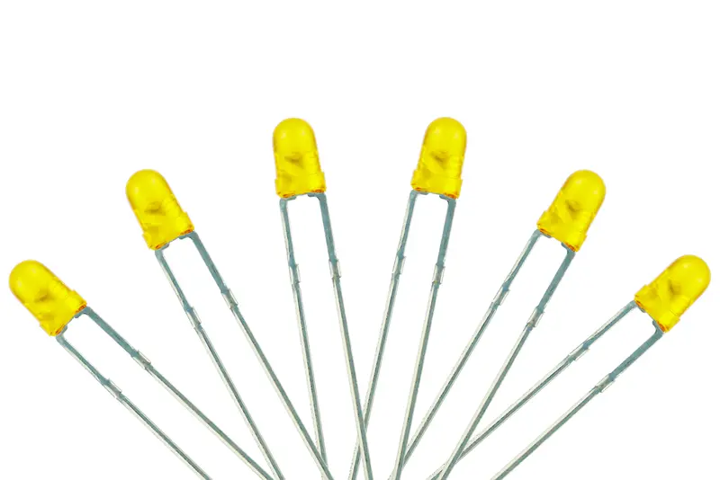 Dcc Concepts Led-Yl3 - T1 Type - 3Mm (W/Resistors) - Yellow (6 Pack) 1