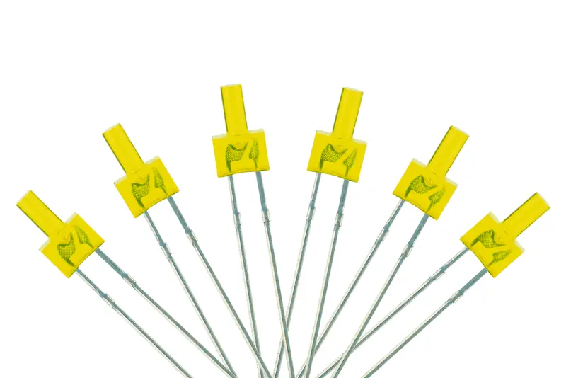 Dcc Concepts Led-Ylt - Tower Type - 2Mm (W/Resistors) Yellow (6 Pack) 1